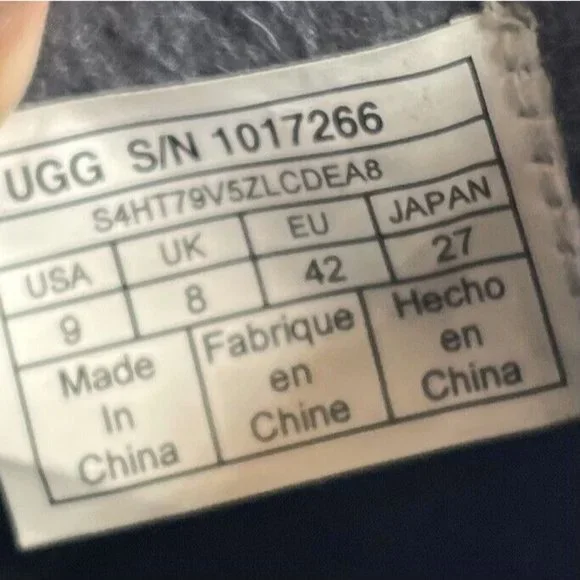 Ugg Men's 1017266 Hanz Black Ankle-High Suede Slipper Pull on 9M EUR 42 - Picture 10 of 10